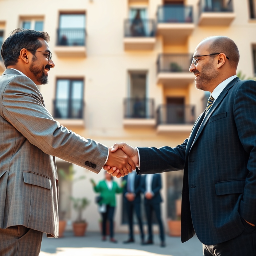 Assurance copropriété Casablanca - professional agreement between syndic and insurance agent for building protection and risk management.