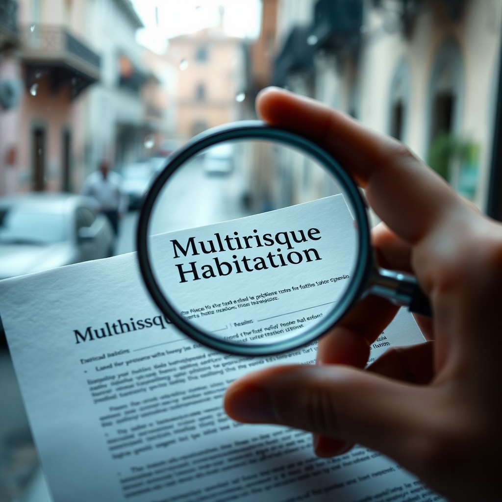 Careful comparison of an assurance multirisque habitation Casablanca policy document, highlighting the need to check coverage for local risks